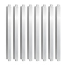 8Pcs 12 Inch Stainless Steel Adaptor Bar Table Adapter Bar Long Divider Metal Food Divider for Restaurant Kitchen Food Service Accessories