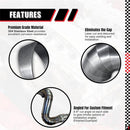 304 Stainless Steel Pie Cuts, 3'' Exhaust Pipe with Laser Cut 5 Pcs（polishing） Unwelded, Laser-Cut & Polished for High-Flow Performance 5pcs
