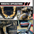304 Stainless Steel Pie Cuts, 3'' Exhaust Pipe with Laser Cut 5 Pcs（polishing） Unwelded, Laser-Cut & Polished for High-Flow Performance 5pcs
