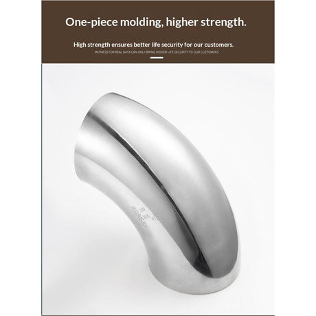 3 Inch 90 Degree 304 Stainless Steel Bend Tube Exhaust Elbow Pipe for Car Customized Modified Exhaust System-4pcs