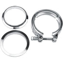 3.0 Inch V Band Clamp for Flange Kit Stainless Steel (with flanges) 304 Stainless Steel, for Turbo Exhaust Downpipe, Racing Pickup Truck Exchange Exhaust Systems