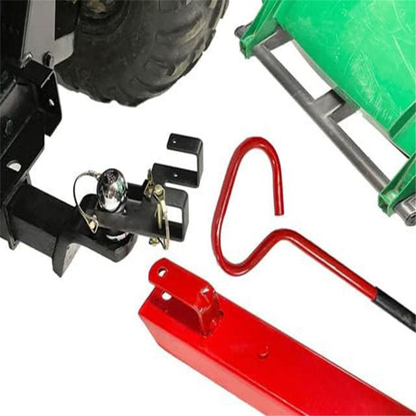 Premium Combo Hitch, Haul Pin Hitch, Handled Lawn, and Garden Equipment, or Wheeled Garbage Cans - by Garbage Commander