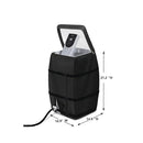 Hot Tub Spa Heater Pump Cover with Transparent PVC Top Window and Zipper Opening,Heavy Duty Waterproof Dustproof Hot Tub Insulated Pump Cover for Multiple Brands (Black)