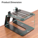Desktop Speaker Stands with Vibration Absorption Pads, Metal Speaker Stands Pair Support Up to 10lbs,Bookshelf Speaker Stands for Better Audio Experience