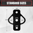 3-Way Hitch Adapter with 3/4″ Hardware Included - Golf Carts Garden Tractors Trailers Lawn Mowers Chains and Tow Straps
