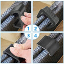 10 Pack Outdoor Patio Rattan Furniture Clips, Patio Wicker Rattan Sectional Modular Sofa Chair Connector Fasteners. (2.05 inch M)