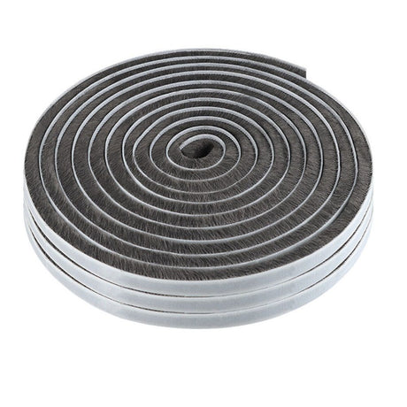 33 Ft Gray Self-Adhesive Soundproofing Weather Stripping for Doors and Windows, 0.35