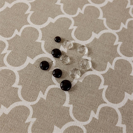 Rectangle Table Cloth, Waterproof Tablecloths with Backing for Rectangle Tables, Wipeable Spillproof Plastic Tablecloth for Dining, Camping, Indoor and Outdoor (140*200cm)