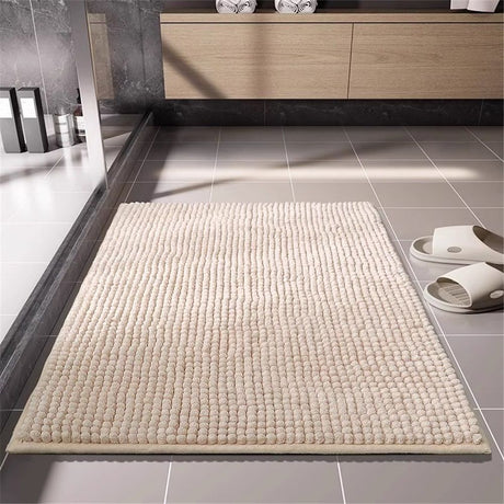 Non-Slip Bath Rug,Extra Soft Microfiber Bedroom Shag Carpet with Anti-Slip Backing,Water/Dust Absorbent Fast Dry Shower Mat,Sound Insulated Stairs Pad,Machine Washable (15 x 23 Inches)