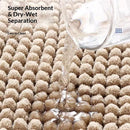 Non-Slip Bath Rug,Extra Soft Microfiber Bedroom Shag Carpet with Anti-Slip Backing,Water/Dust Absorbent Fast Dry Shower Mat,Sound Insulated Stairs Pad,Machine Washable (15 x 23 Inches)