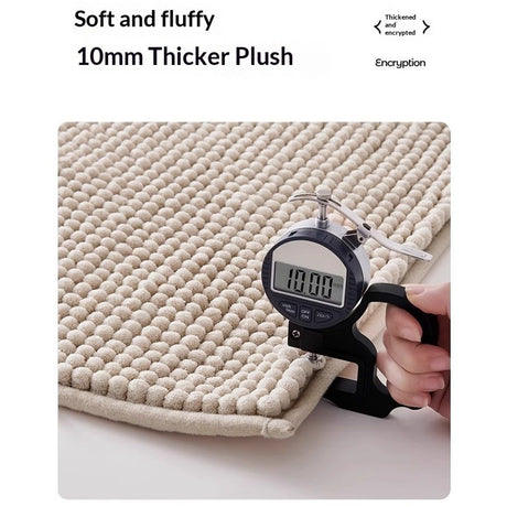 Non-Slip Bath Rug,Extra Soft Microfiber Bedroom Shag Carpet with Anti-Slip Backing,Water/Dust Absorbent Fast Dry Shower Mat,Sound Insulated Stairs Pad,Machine Washable (15 x 23 Inches)
