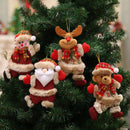 4 pcs Christmas Plush Ornaments Xmas Plush Toy Xmas Tree Decorations Hanging Ornament Christmas Decorations Xmas Fireplace