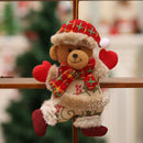 4 pcs Christmas Plush Ornaments Xmas Plush Toy Xmas Tree Decorations Hanging Ornament Christmas Decorations Xmas Fireplace