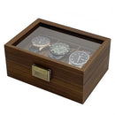 Wooden Watch Box for Men, 3 Slot Watch Display Case with Lid - Watch Display Storage Box, Collection Case, Accessory Storage, Wooden (oniy box)