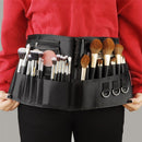 Professional Makeup Apron - Makeup Artist Brush belt , Brush Pouch Holder Multi Pockets with Belt Strap Bag (Brushes Not Included)