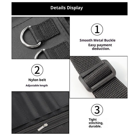 Professional Makeup Apron - Makeup Artist Brush belt , Brush Pouch Holder Multi Pockets with Belt Strap Bag (Brushes Not Included)