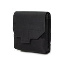 Mini Utility Pouch Essential Pouch General Purpose Micro Pouch Flashlight Earplug  Bag Fit Vest and Belt（black）