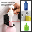 Soap Bottle Dispenser Holder Wall Mounted, Hand Pump Bottles Dispenser Stand Hanging Rack Shampoo Standing Shelf Storage Holder Bracket for Bathroom Kitchen (Black 4 Pack)