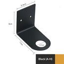 Soap Bottle Dispenser Holder Wall Mounted, Hand Pump Bottles Dispenser Stand Hanging Rack Shampoo Standing Shelf Storage Holder Bracket for Bathroom Kitchen (Black 4 Pack)