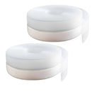 2 pack Silicone Seal Weather Stripping Tape 16.5 Feet Strip Bottom Draft Insulation Stopper Tape Weatherproof Soundproof for Door or Window Bathroom Shower Glass Gaps（45mm*5m）