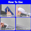 2 pack Silicone Seal Weather Stripping Tape 16.5 Feet Strip Bottom Draft Insulation Stopper Tape Weatherproof Soundproof for Door or Window Bathroom Shower Glass Gaps（45mm*5m）