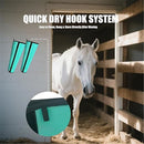 Horse Fly Boots Set of 4 - Non-Slip Leg Guards Extra Tough Mesh Ventilated, Adjustable Horse Fly Leggings Reduce Stomping & Hoof Stress & Leg Fatigue green