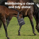 Horse Feed Bag Pack of 2, Feed Bags for Horses with Ventilation Mesh, Comfort Nose Pad Neck Pad, Adjustable Strap, Spill Proof Design for Independent Feeding Grain (M)