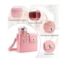Outdoor Portable Crossbody Water Cup Storage Bag, Water Bottle Carrier Bag with Storage Pocket for Women（oniy bag）