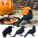 3PCS Fake Black Crow Halloween Decorations, Artificial Ravens Halloween Decor, Simulation Crow Decor for The Home Crafts