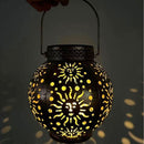 Solar Lantern Decorative Lights Outdoor Solar Lamp Hanging Solar Lights Hollowed Out Light Exterior Solar Powered Lights