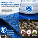 118" x 78.7" Heavy Duty Pool Ground Tarp for Inflatable Tanning Pool, Waterproof & UV Resistant Protective Floor Mat Pool Liner Protector with Grommets for Above Ground Blow Up Pool