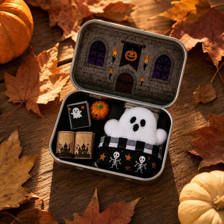 Cute Ghost Halloween Gift Box, Spooky Halloween Decor, Halloween Ghost Treat Box, Halloween Ghost Party Favor Box, Cute Festive Gift for Home Travel Study #4