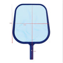 Pool Skimmer Net with Pole, Professional Heavy Duty Pool Leaf Rake with Extension Pole, Fine Mesh Frame Net, Swimming Pool Cleaning Leaf Skim Net, Swimming Pool Cleaner Supplies (Blue)