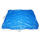 Inflatable Pool Cover, Rectangular Pool Cover, Above Ground Pool Covers, Suitable for Swim Pool Under 133" L x 90" W (340 cm x 230 cm), Easy to Set by One Person, Blue (B)