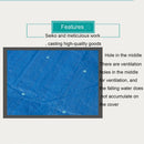 Inflatable Pool Cover, Rectangular Pool Cover, Above Ground Pool Covers, Suitable for Swim Pool Under 133" L x 90" W (340 cm x 230 cm), Easy to Set by One Person, Blue (B)