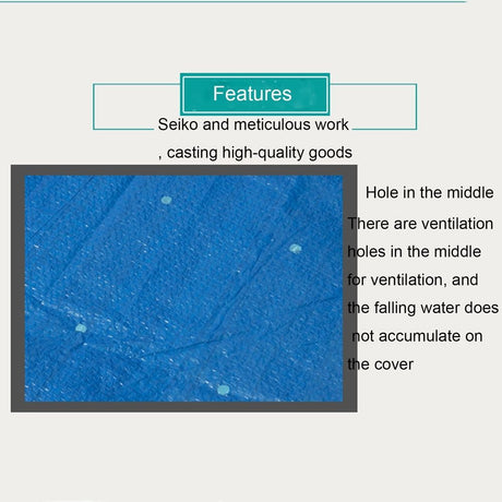 Inflatable Pool Cover, Rectangular Pool Cover, Above Ground Pool Covers, Suitable for Swim Pool Under 133