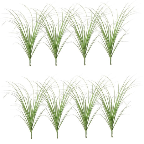 8 Pcs Artificial Grass Plants Faux Greenery for Vase Fillers, Home & Outdoor Decor, Indoor Decorative Grass