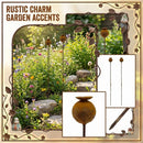 Creative Iron Garden Stake Decorative Outdoor Ground Insert Ornament for Yard Path Patio Lawn Flower Bed High Quality Metal Art Sculpture Sculpture Decor 1PC