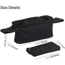 Universal Stroller Organizer with Insulated Cup Holder, Detachable Phone Bag, Shoulder Strap – Fits All Stroller Types, Keeps Drinks Hot/Cold (Black)
