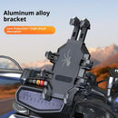 Motorcycle Phone Mount Holder - Motorcycle Cell Phone Mounts, Adjustable Bike Phone Holder,Black (handlebar model)