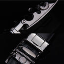 Men's Automatic Belt Leather Business Casual Style Slide belt,  for men Slide Belt Strap Automatic Leather Belt Buckle