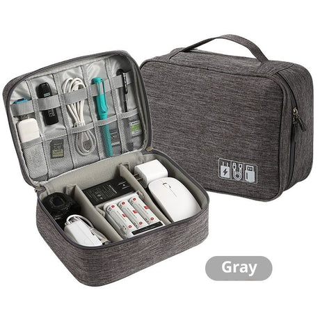 Headset Organizer Bag,Electronics Accessories Carrying Case for Referee Communication System for Cable Charger Volleyball Soccer Ref Officials