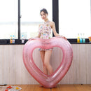 Heart Pool Float, Heart Shaped Summer Swimming Pool Float Loungers Tube Ring Floatie, Water Fun Beach Party Toys for Adults 120cm