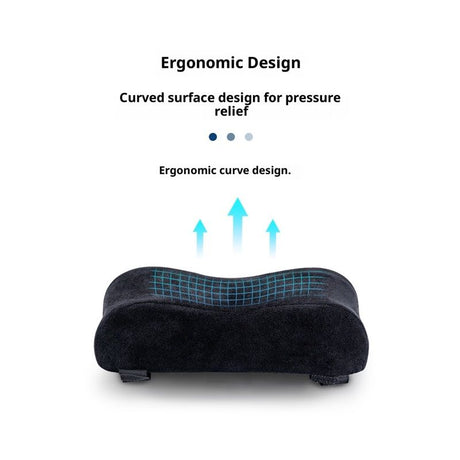 Thick Memory Foam Office Chair Arm Pads - Office Chair Armrest Covers Provide Elbow Cushion and Relieve Pressure - Ergonomic Desk Chair Arm Covers - Gaming, Computer Chair Rest Pads (a pair)