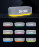 Bluetooth Wireless Speaker, Fast Charging, LED Display, USB Charger, Dimmable Night Light, Alarm Clock Feature, Wireless Charger, Digital Clock,