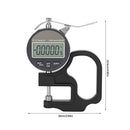 Digital Thickness Gauge, Electronic Micrometer Thickness Meter for Paper Leather Cloth Wire Measuring Tool Range 0-12.7mm Accuracy 0.001mm