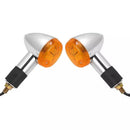 4pcs Motorcycle Turn Signals Bullet Front Rear Lights, Light Rear Indicator Blinkers Universal Fits (Retro turn signal)