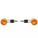 4pcs Motorcycle Turn Signals Bullet Front Rear Lights, Light Rear Indicator Blinkers Universal Fits (Retro turn signal)