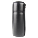 Waterproof Bike Tool Case - Cycling Storage Pouch for Mountain and Road Bikes - Hard Shell Zip Bag with Bottle Cage (Carbon Black)