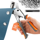 Heavy Duty Grommet Tool Kit, 500 pcs 10mm Grommets, Eyelet Tool, Press for Tarp, Grommet Kit, Fabric, Banner, Canvas, Leather, Tents, Vinyl